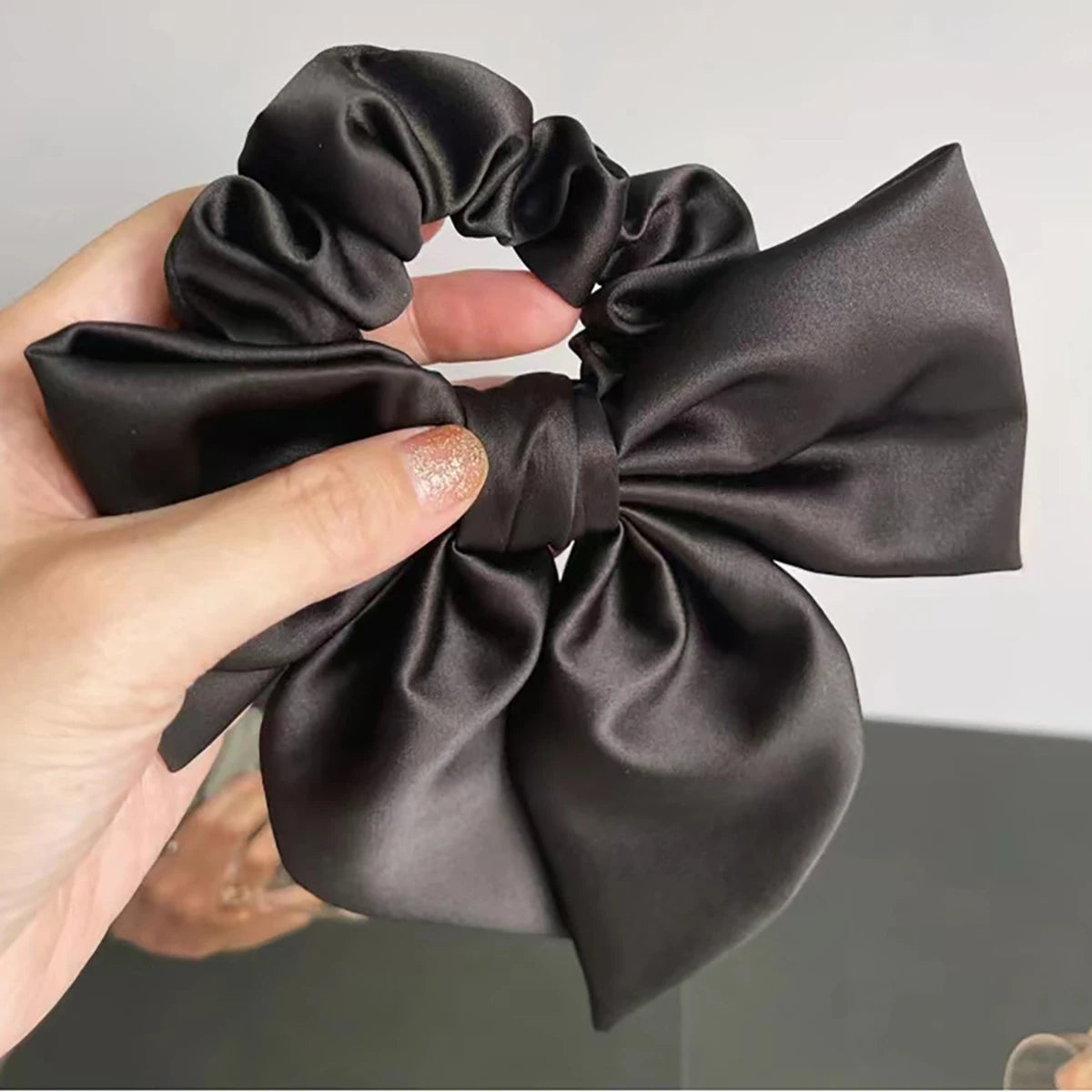 Satin Bow Scrunchie