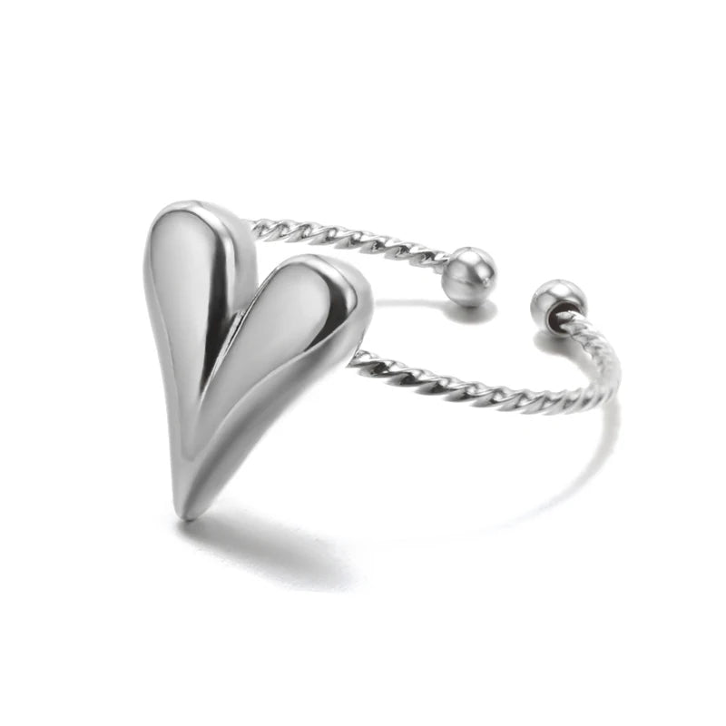 Luxury Gold Stainless Steel Ring