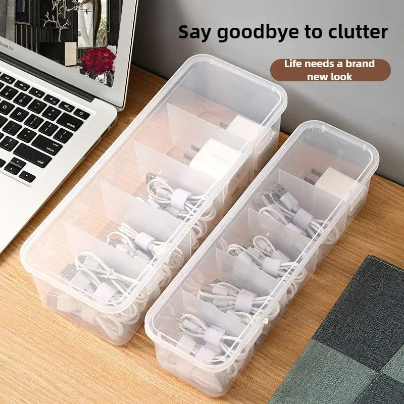 Clear Cable Organizer Box