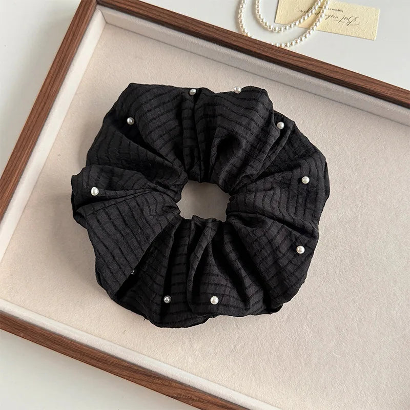 Polka Satin Scrunchie
