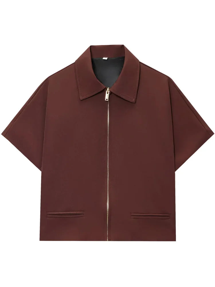 Cropped Zip Jacket