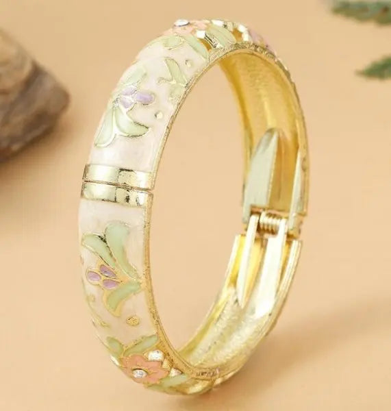 Luxury Enamel Cloisonné Bangle
