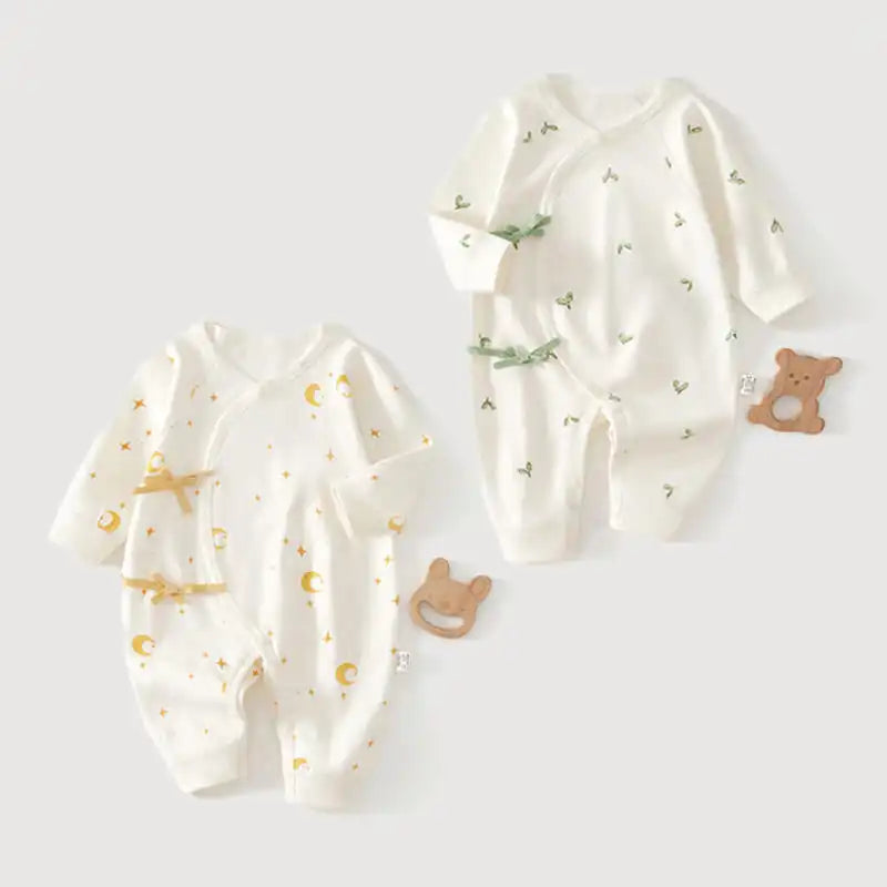 Printed Baby Romper – Soft Cotton Long Sleeve Newborn Bodysuit for Boys & Girls