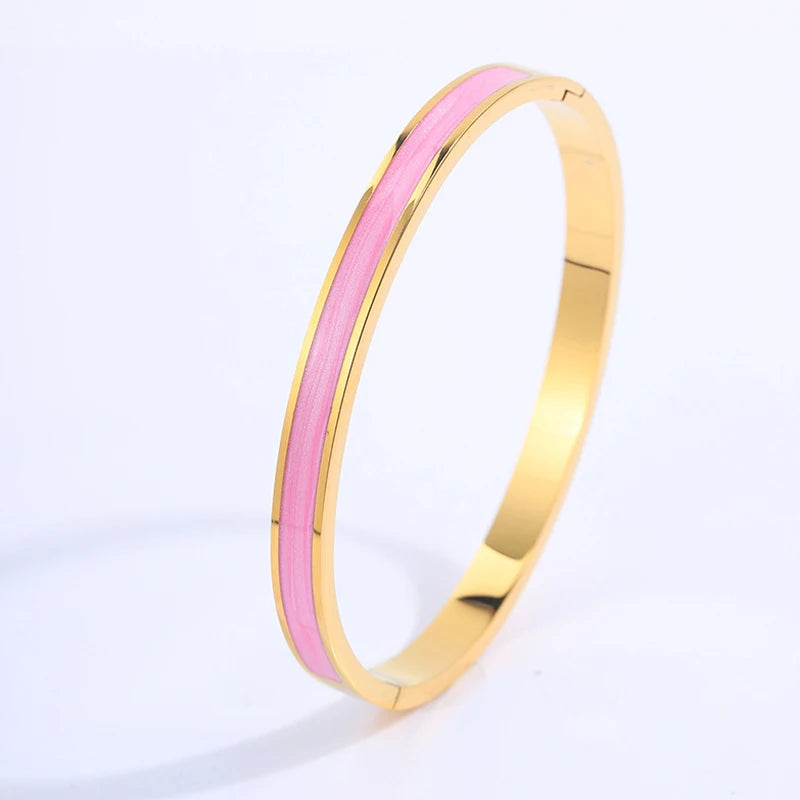 Pink Crystal Love Bracelet