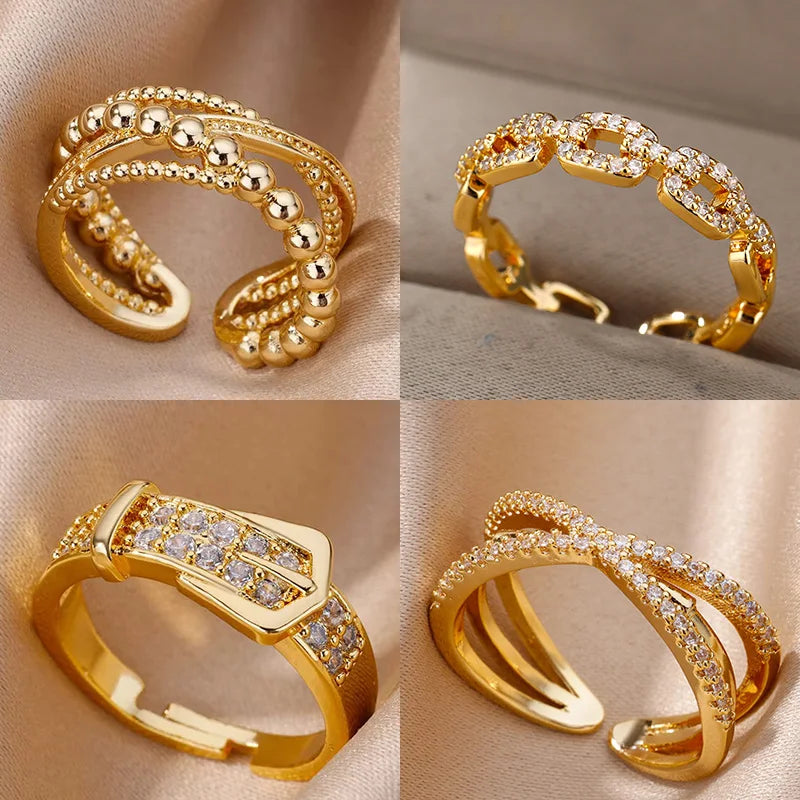 Zircon Belt Ring