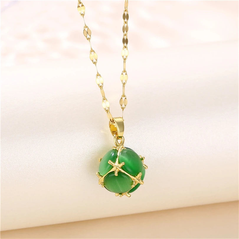 Luna Zircon Crystal Necklace