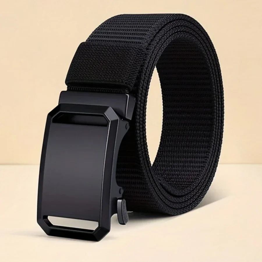New Automatic Buckle Canvas Tactical Belt for Men