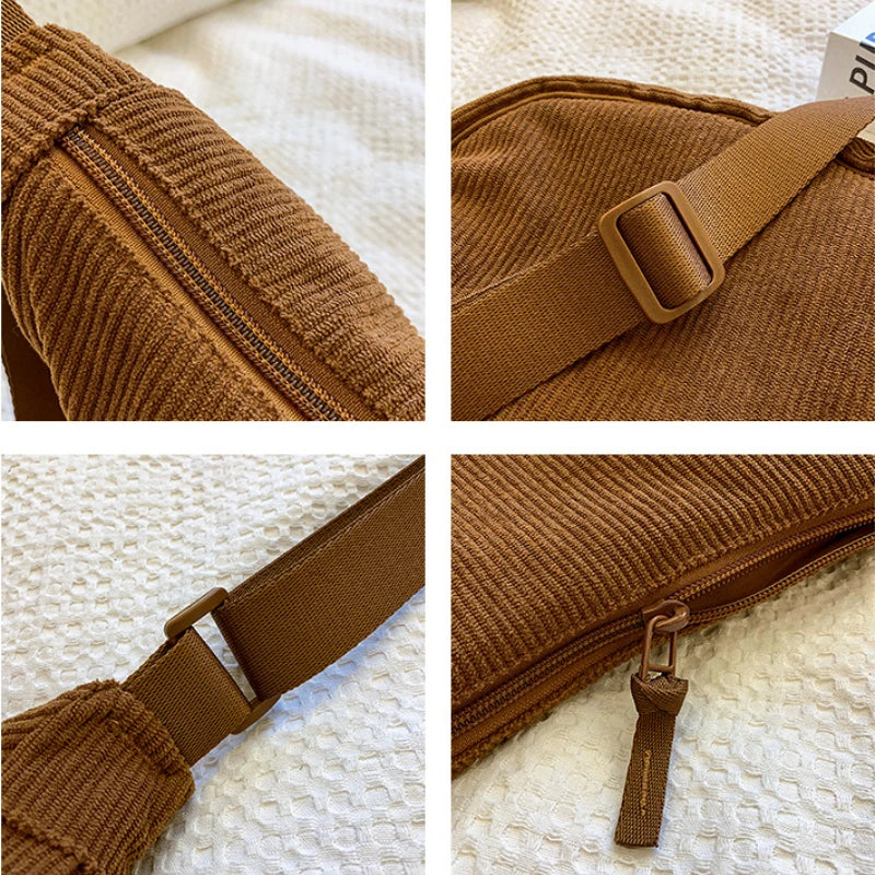 Luna Corduroy Hobo Bag