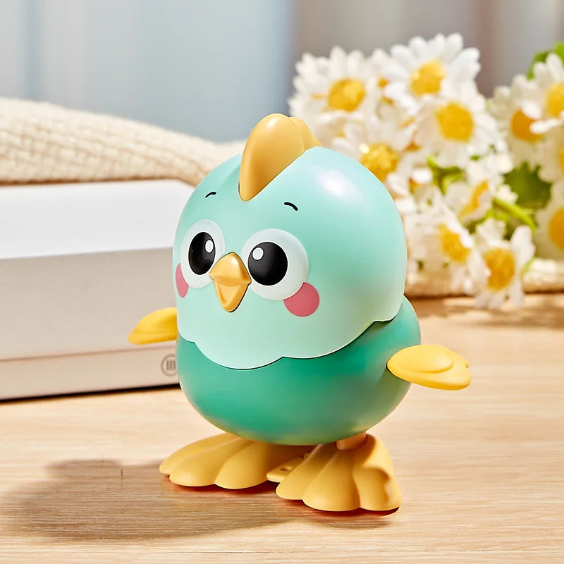 Clockwork Walking Chick Toy – Cute Wind-Up Animal with Pull Chain