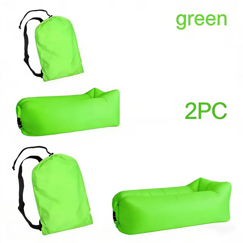 LUSQI Inflatable Lounger Air Sofa – Extra Thick Foldable Couch for Indoor & Outdoor Comfort