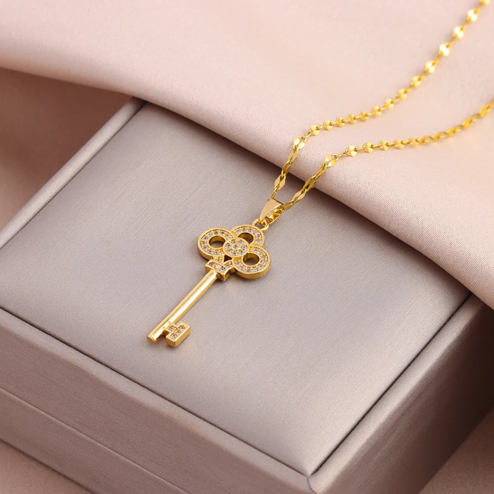 Luna Zircon Crystal Necklace