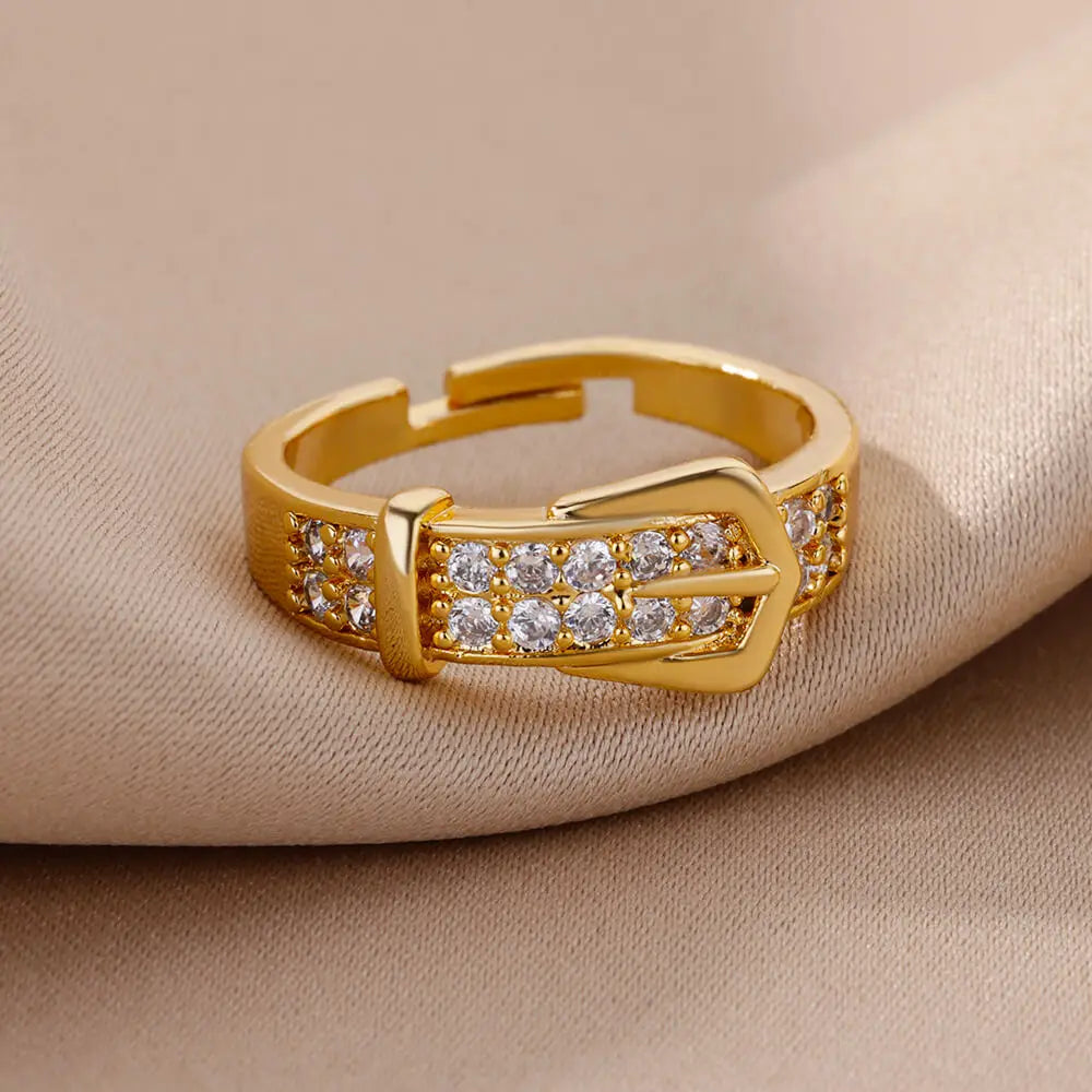 Zircon Belt Ring