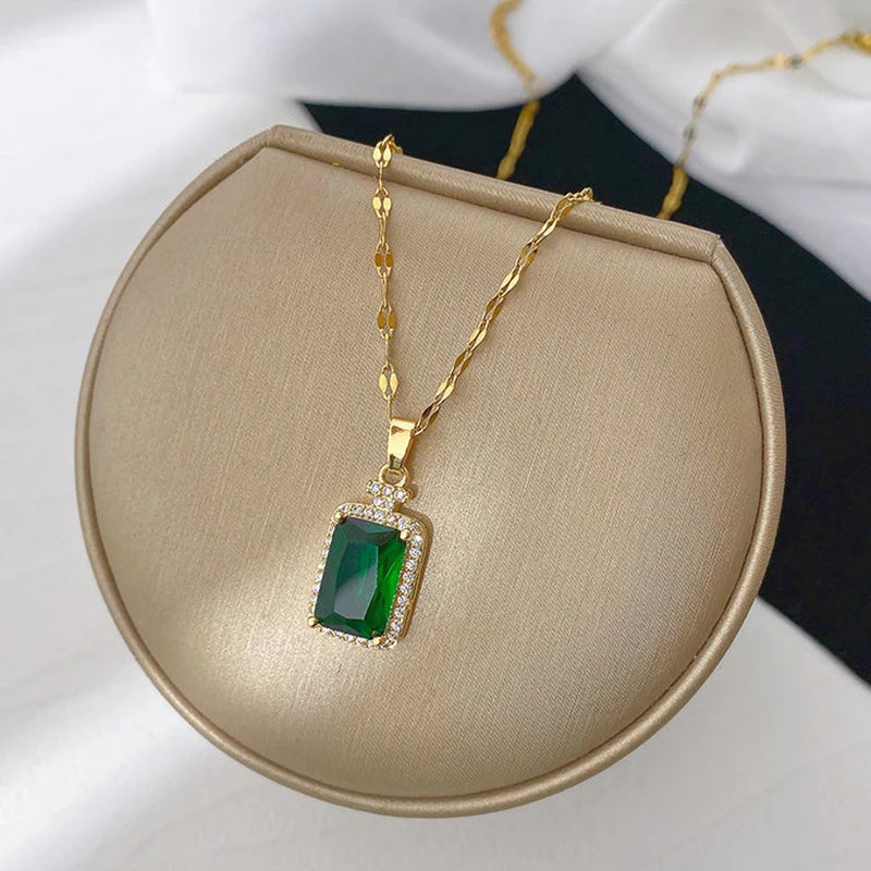 Luna Zircon Crystal Necklace