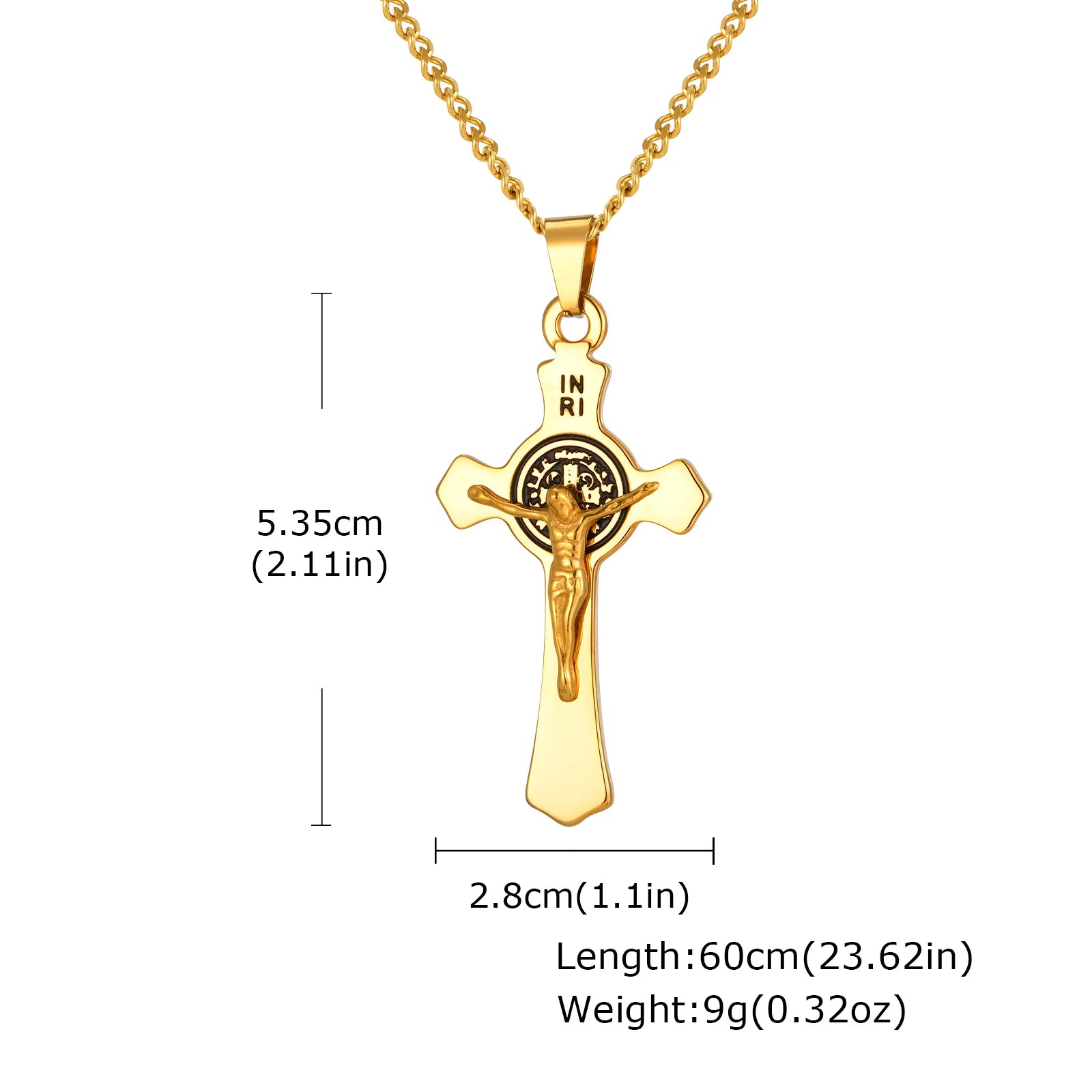 Luxury Stainless Steel Cross Necklace