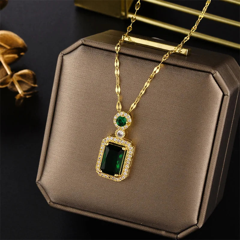 Luna Zircon Crystal Necklace
