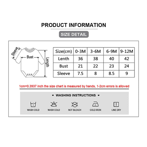 3PCS Cartoon Baby Bodysuit Set – Soft Cotton Short Sleeve Outfits for Newborn Boys & Girls