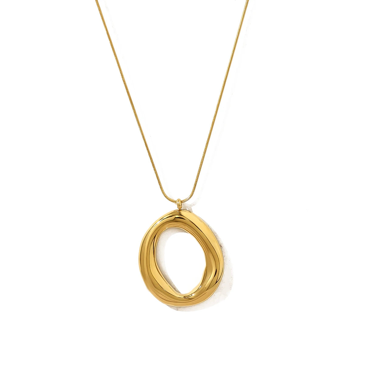 Luna Sculpt Pendant Necklace