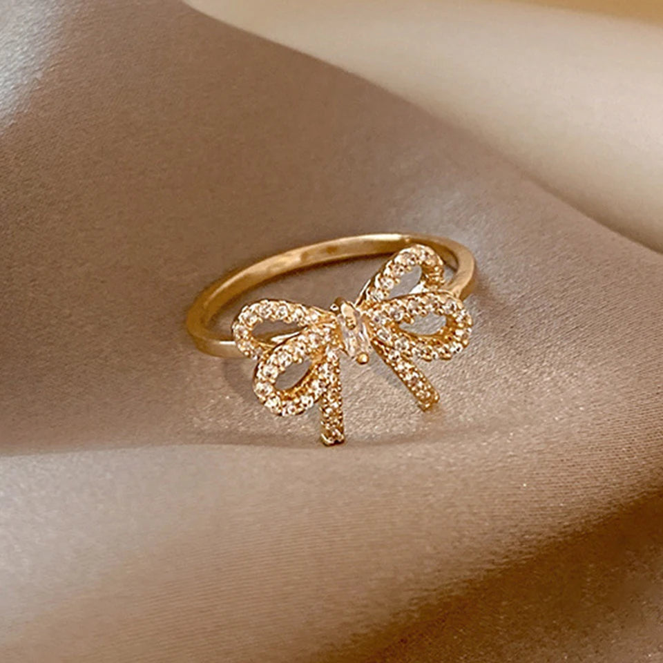 Crystal Bow Ring
