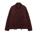 Quilted High-Collar Jacket
