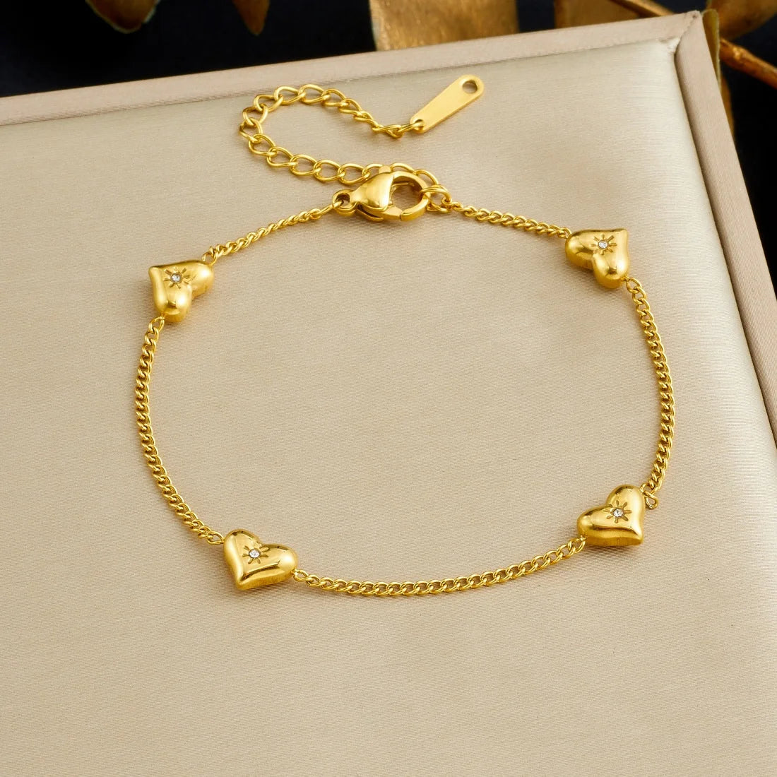 Heart Zircon Bracelet