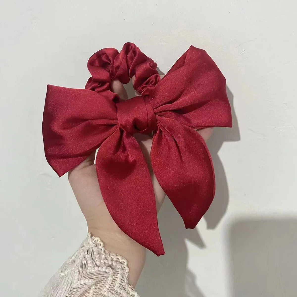 Satin Bow Scrunchie