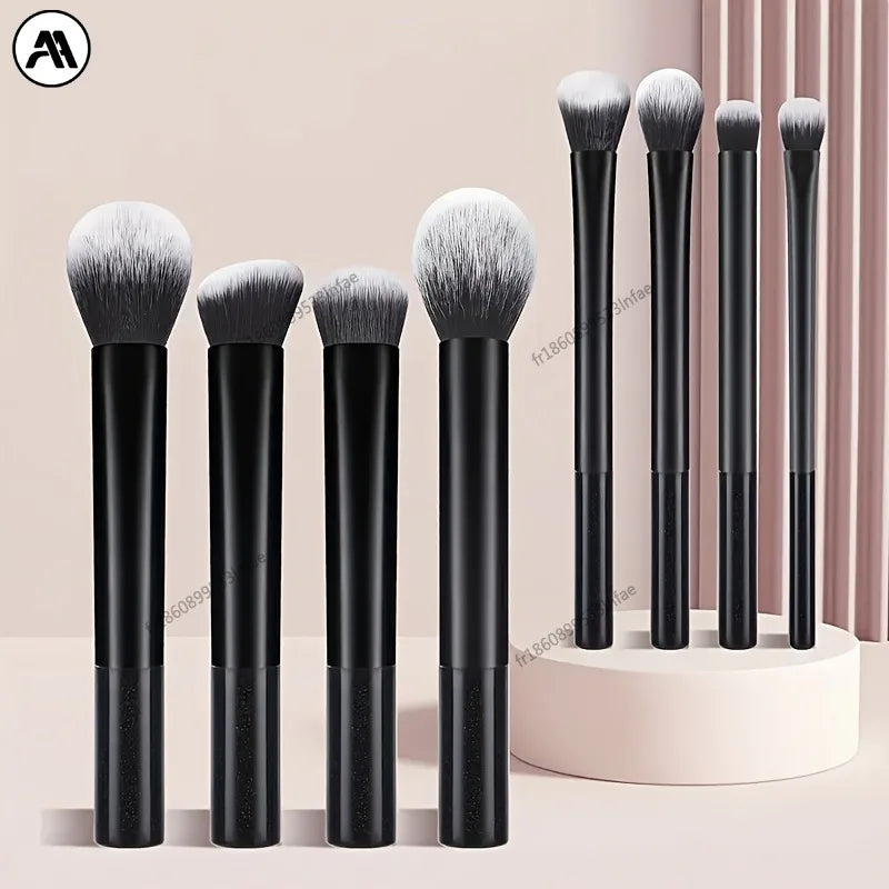 8-Piece Long Tube Makeup Brush Set