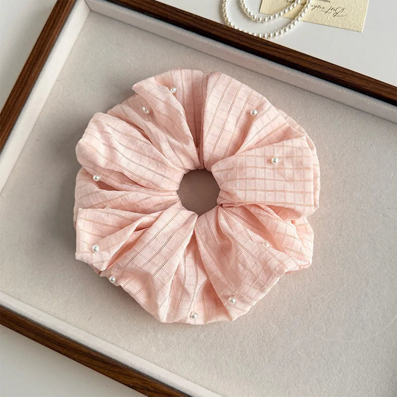 Polka Satin Scrunchie