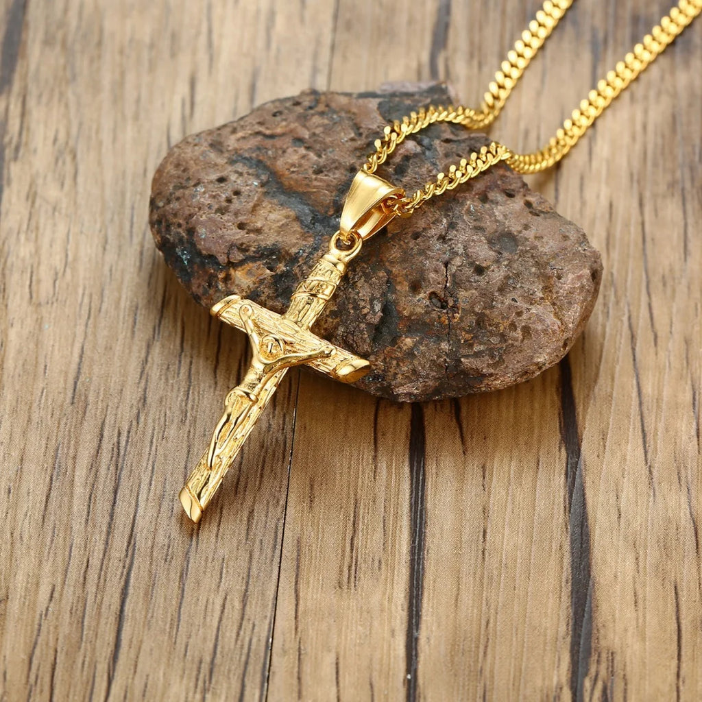 Luxury Stainless Steel Cross Necklace