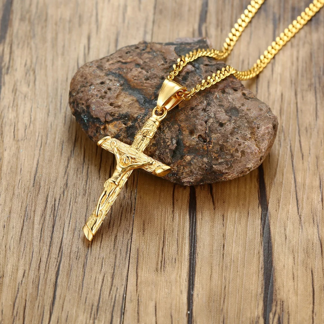 Luxury Stainless Steel Cross Necklace