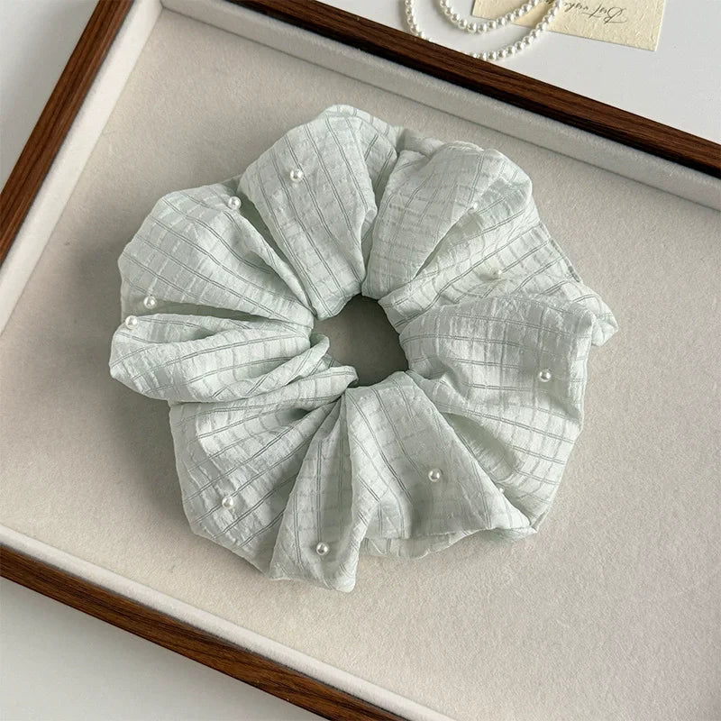 Polka Satin Scrunchie