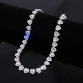 Shiny Heart Zircon Tennis Set