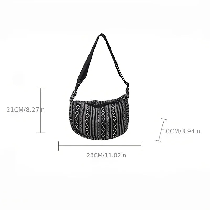 Tribal Stripe Crossbody Bag