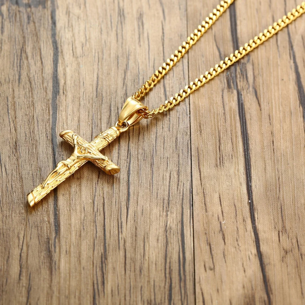 Luxury Stainless Steel Cross Necklace