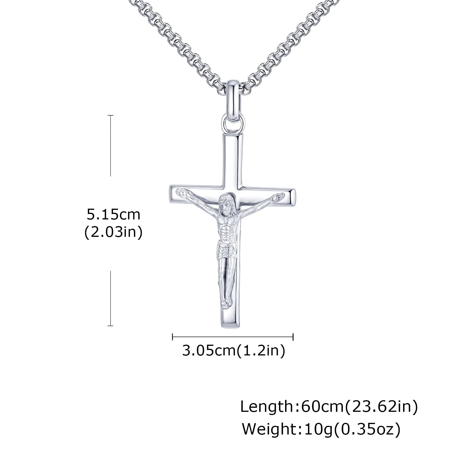 Luxury Stainless Steel Cross Necklace
