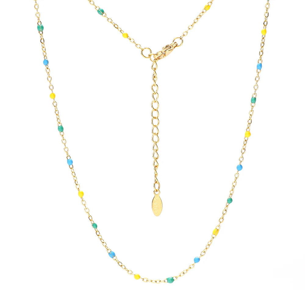 Luna Satellite Bead Necklace