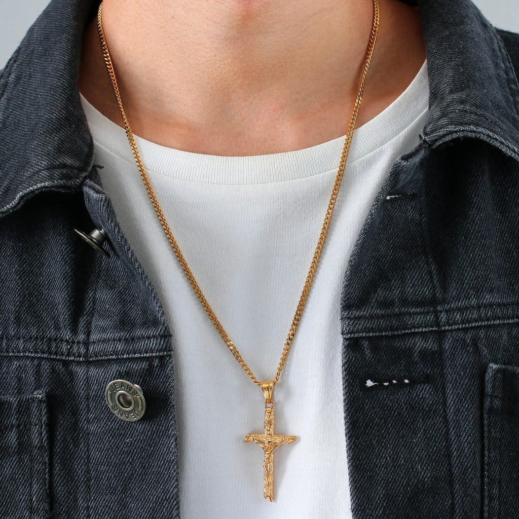 Luxury Stainless Steel Cross Necklace