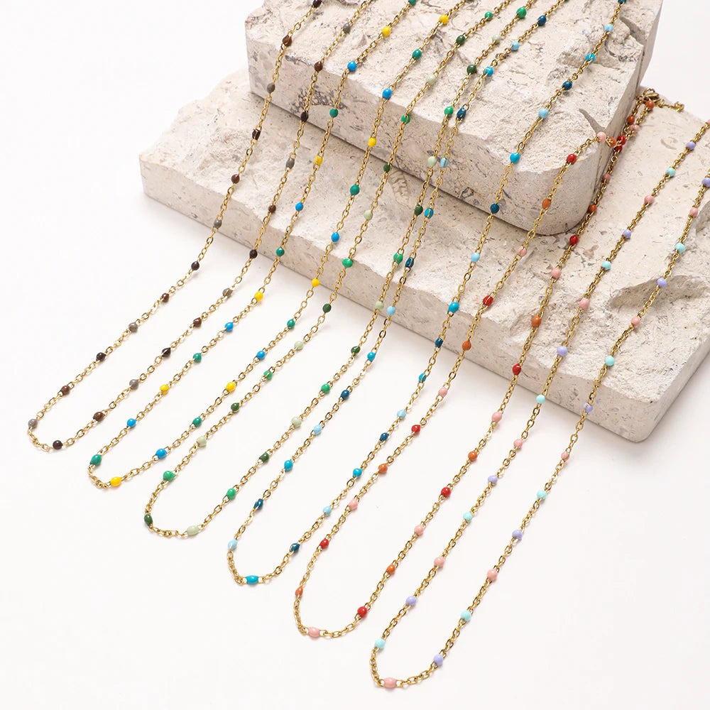 Luna Satellite Bead Necklace