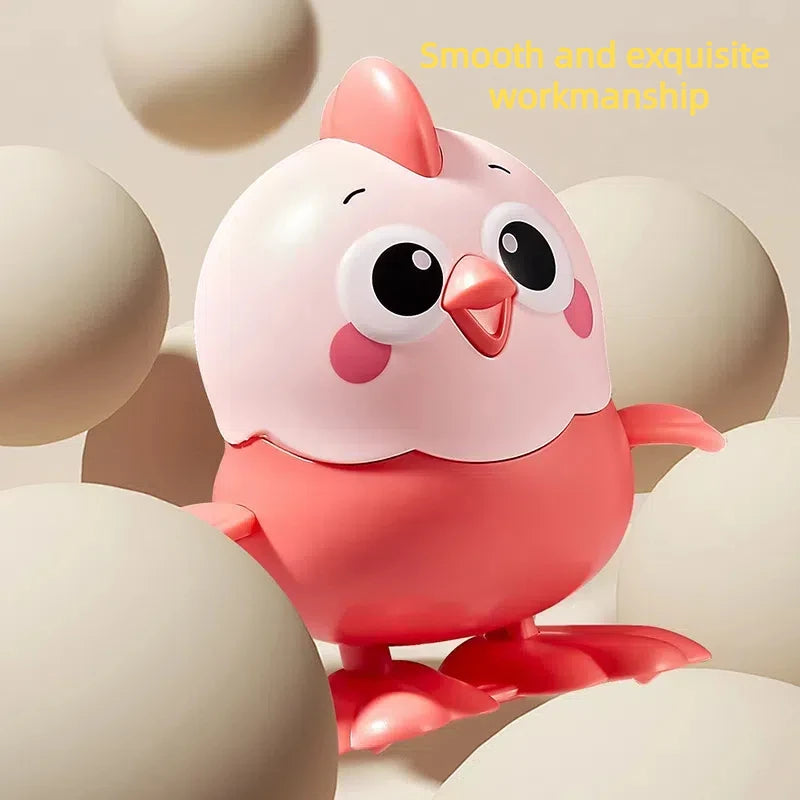 Clockwork Walking Chick Toy – Cute Wind-Up Animal with Pull Chain