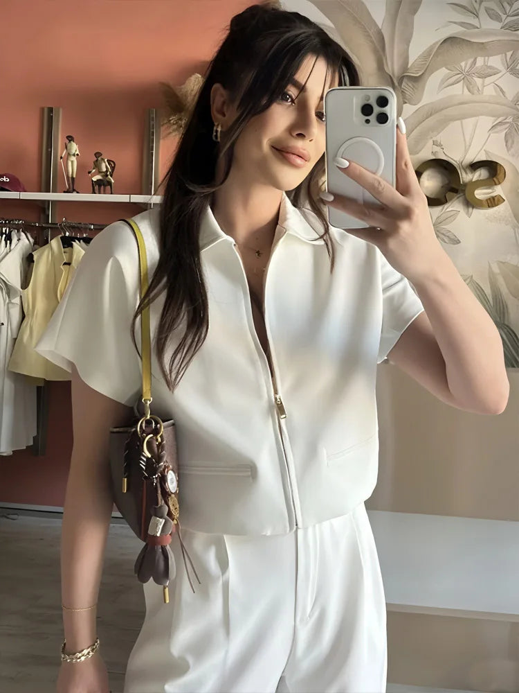Cropped Zip Jacket