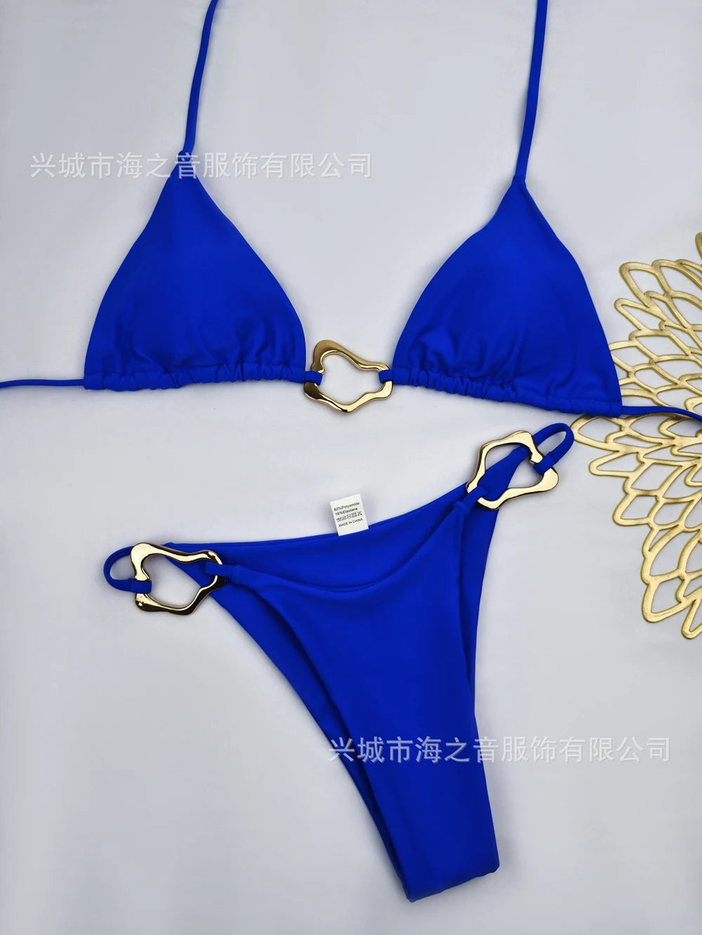 Leopard Lace-Up Bikini Set