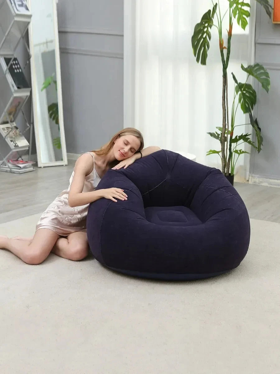 Inflatable Lazy Sofa – Portable Air Lounge Chair for Indoor & Outdoor Use
