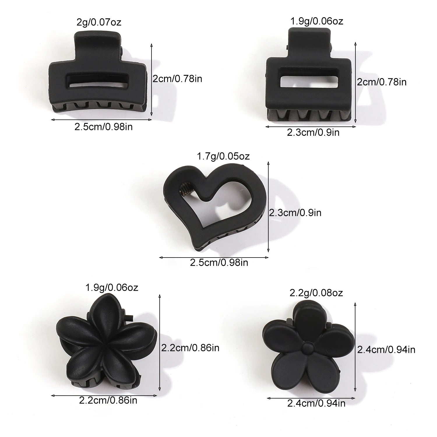 Mini Flower Hair Clips
