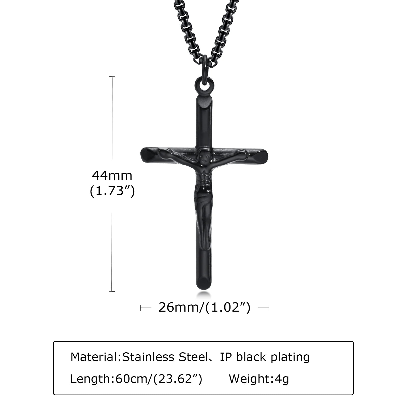 Luxury Stainless Steel Cross Necklace