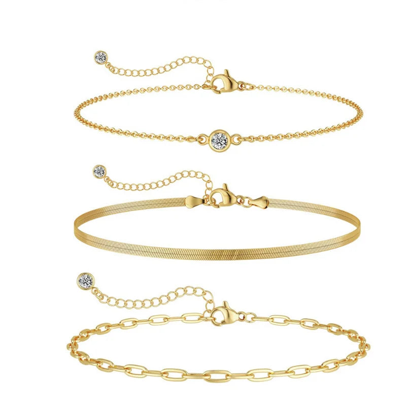 Gold Bracelet Set