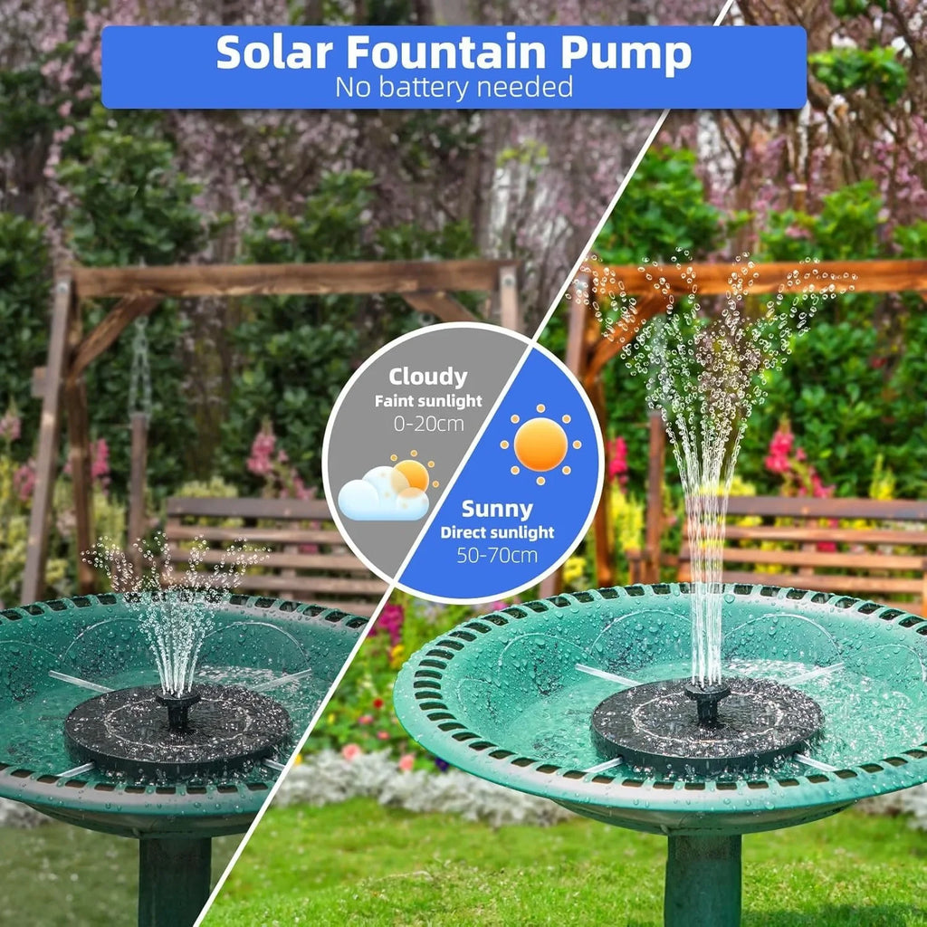 Floating Solar Fountain Pump – Elegant Outdoor Water Feature for Garden Serenity