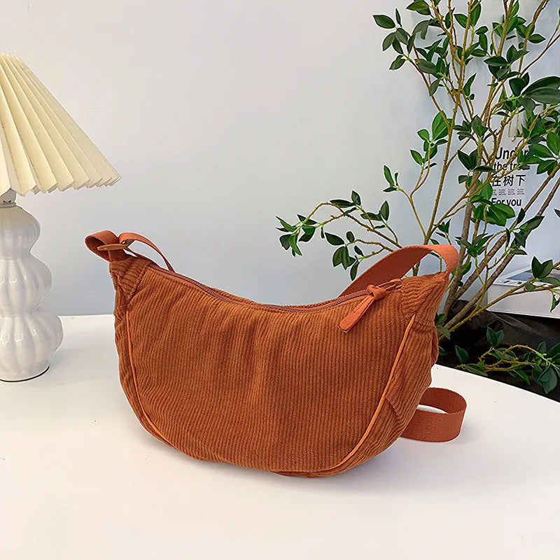 Luna Corduroy Hobo Bag