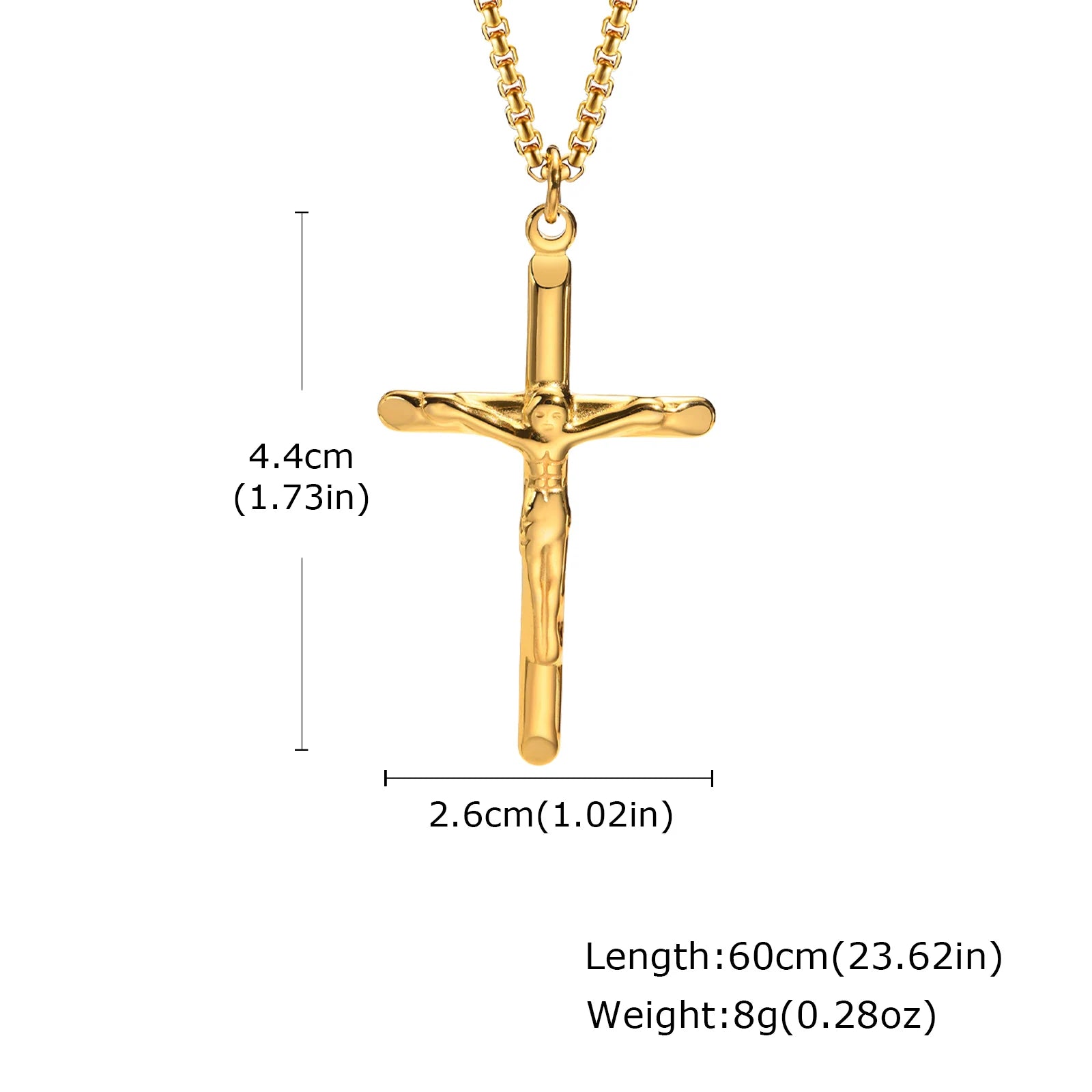 Luxury Stainless Steel Cross Necklace