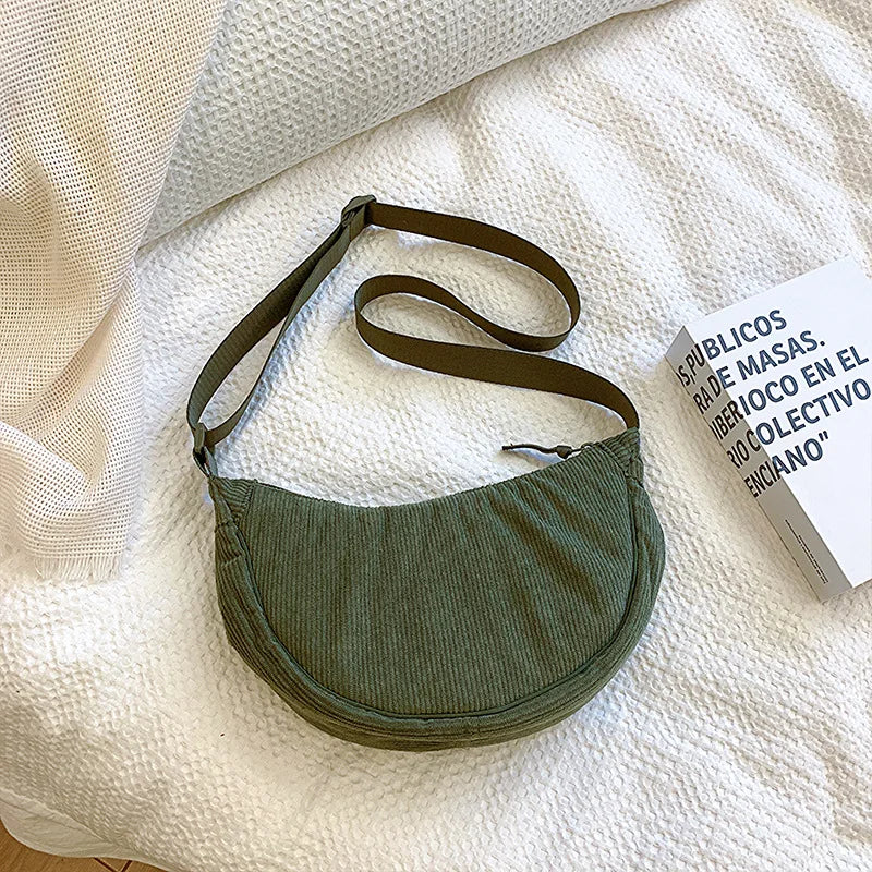 Luna Corduroy Hobo Bag