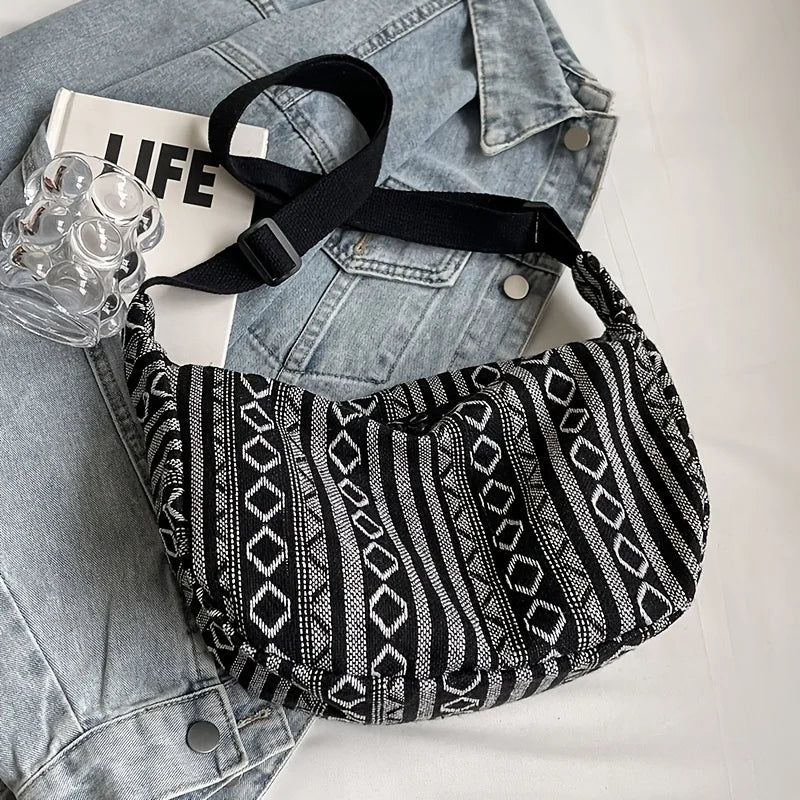 Tribal Stripe Crossbody Bag