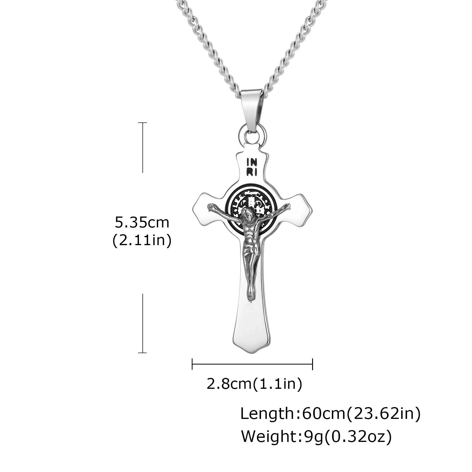 Luxury Stainless Steel Cross Necklace